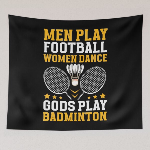 Item preview, Badminton Player Quote  Gods Play Badminton designed and sold by RebeccaCelia.