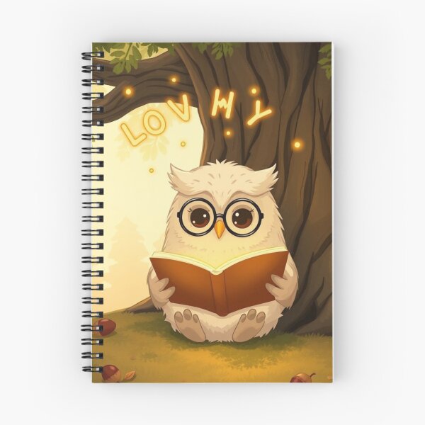 Item preview, Reading Owl – Wisdom in a Quiet Moment designed and sold by HappySproutArt.