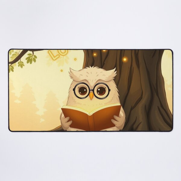 Item preview, Reading Owl – Wisdom in a Quiet Moment designed and sold by HappySproutArt.