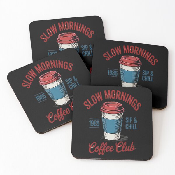 Artikelvorschau, Slow Mornings Coffee Club Kaffeeliebhaber Barista entworfen und verkauft von SignaturalGen.
