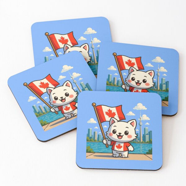 Item preview,   Rosedale Toronto – 3D Comic Cute Illustration with Canada Flag ,  designed and sold by PaintMeWorld.