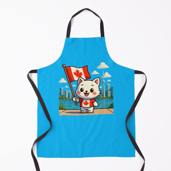 Item preview, Rosedale Toronto – 3D Comic Cute Illustration with Canada Flag , designed and sold by PaintMeWorld.