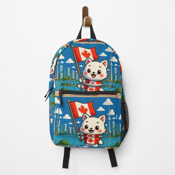 Item preview,   Rosedale Toronto – 3D Comic Cute Illustration with Canada Flag ,  designed and sold by PaintMeWorld.