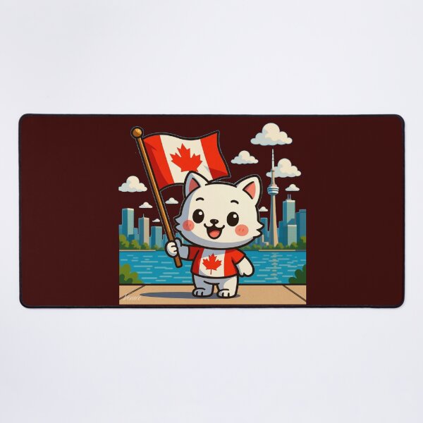 Item preview, Rosedale Toronto – 3D Comic Cute Illustration with Canada Flag , designed and sold by PaintMeWorld.