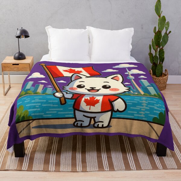 Item preview, Rosedale Toronto – 3D Comic Cute Illustration with Canada Flag , designed and sold by PaintMeWorld.