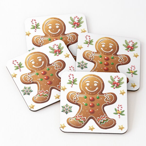 Item preview, Gingerbread Christmas sticker designed and sold by shraddha2d.