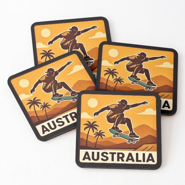 Item preview, Australia - Skateboarding Culture designed and sold by Myra365Art.