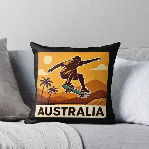 Item preview, Australia - Skateboarding Culture designed and sold by Myra365Art.