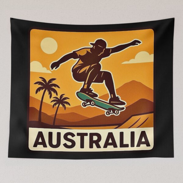 Item preview, Australia - Skateboarding Culture designed and sold by Myra365Art.