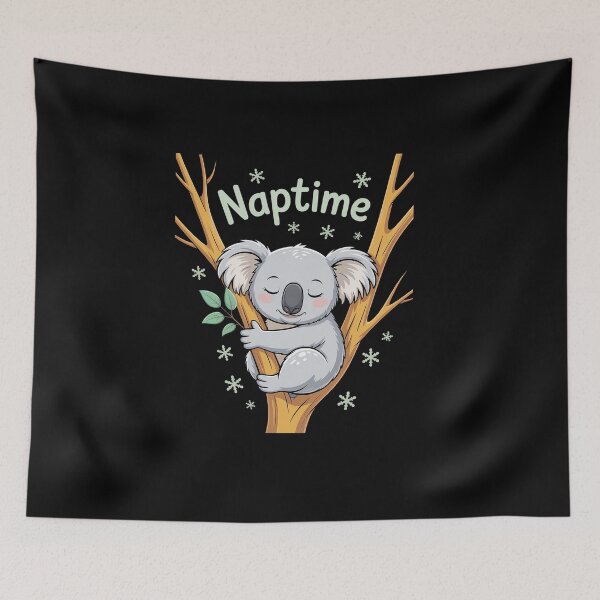 Item preview, Naptime Sleep Lover Zoo Animal Sleeping Koala Bear Nap designed and sold by namibambam.