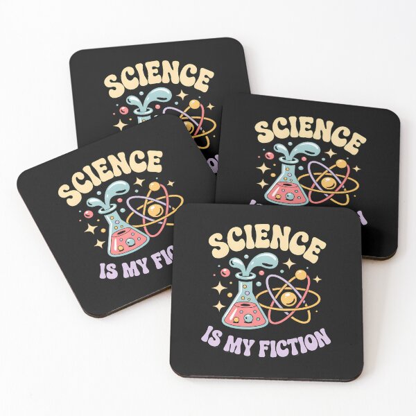 Item preview, Science Is My Fiction Retro Nerd Book Lover Design designed and sold by RebeccaCelia.