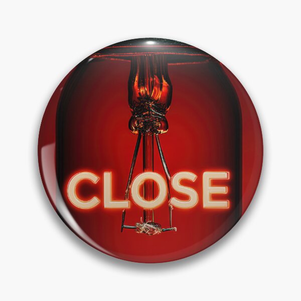 Item preview, Neon “CLOSE” Sign Inside Light Bulb – Modern Red Glow Aesthetic designed and sold by Grafititee.