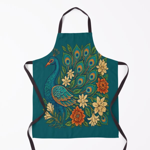Item preview, Indian Peacock Mandala Floral – Modern Folk Illustration designed and sold by Urban-Wildlife.