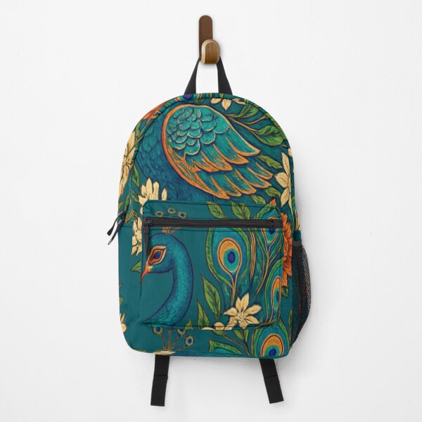 Item preview, Indian Peacock Mandala Floral – Modern Folk Illustration designed and sold by Urban-Wildlife.