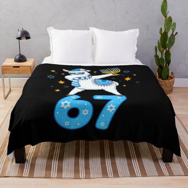 Item preview, 67 Six Seven Meme Dabbing Llama For Girls Boys Hanukkah Pjs designed and sold by LeanneSandra.