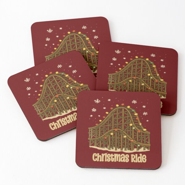 Item preview, Tennessee Christmas Roller Coaster Scene – Retro Festive Snowy Lights Design designed and sold by Globalcitytees.