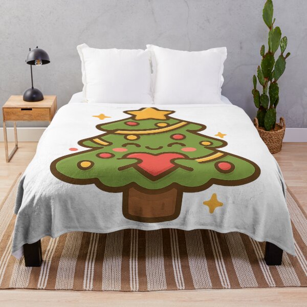 Item preview, Kawaii Glowing Christmas Tree Holding Heart designed and sold by HiteshArt111.