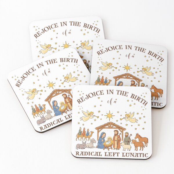 Item preview, Rejoice In The Birth Of A Radical Left Lunatic Christmas  designed and sold by SKULLS4INT.