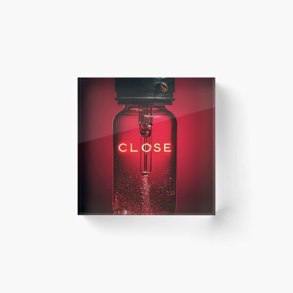 Item preview, Neon “CLOSE” Sign Inside Light Bulb – Modern Red Glow Aesthetic designed and sold by Grafititee.