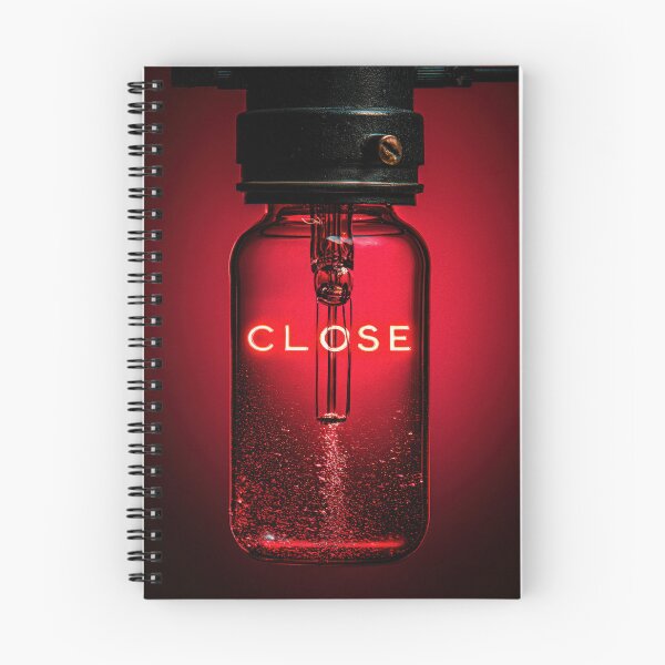 Item preview, Neon “CLOSE” Sign Inside Light Bulb – Modern Red Glow Aesthetic designed and sold by Grafititee.