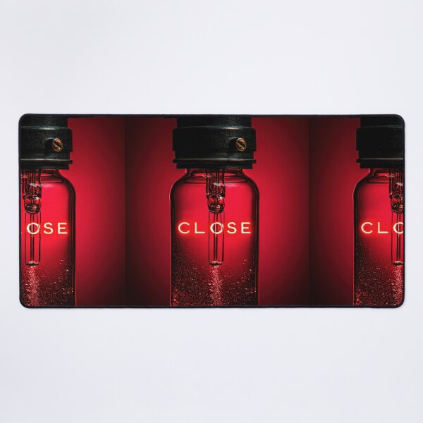 Item preview, Neon “CLOSE” Sign Inside Light Bulb – Modern Red Glow Aesthetic designed and sold by Grafititee.