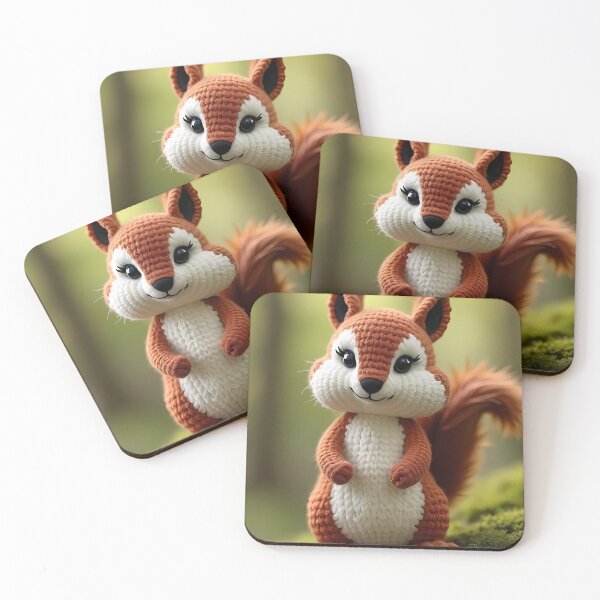 Item preview, Crocheted squirrel doll in the forest designed and sold by Mianku | Für das Leben.