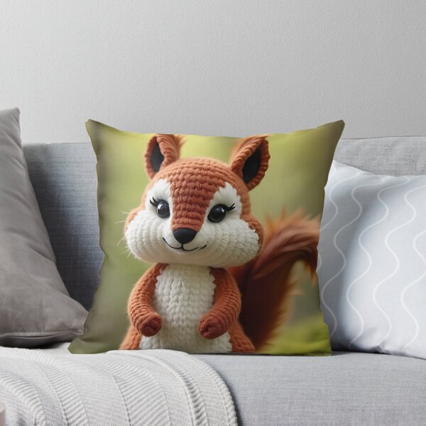 Item preview, Crocheted squirrel doll in the forest designed and sold by Mianku | Für das Leben.