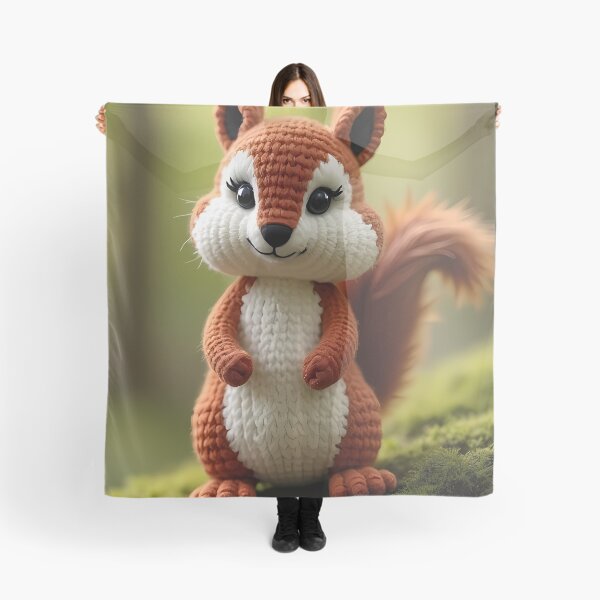 Item preview, Crocheted squirrel doll in the forest designed and sold by Mianku | Für das Leben.