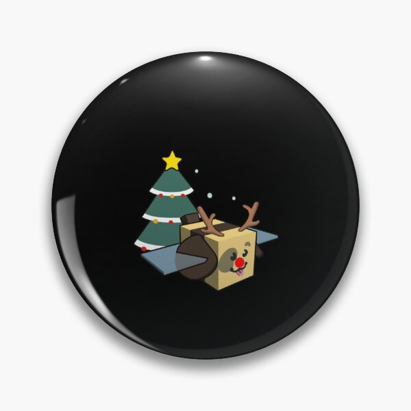 Item preview, Cute Reindeer Bee Blocky Christmas Tree designed and sold by sardencourey3.