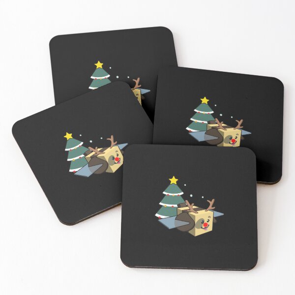 Item preview, Cute Reindeer Bee Blocky Christmas Tree designed and sold by sardencourey3.