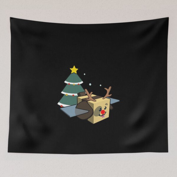 Item preview, Cute Reindeer Bee Blocky Christmas Tree designed and sold by sardencourey3.