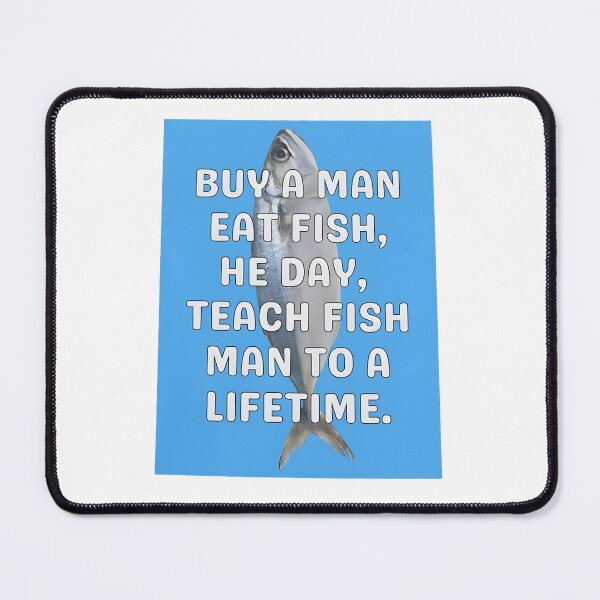 Item preview, Man Eat Fish Funny designed and sold by Sigurornerosars.