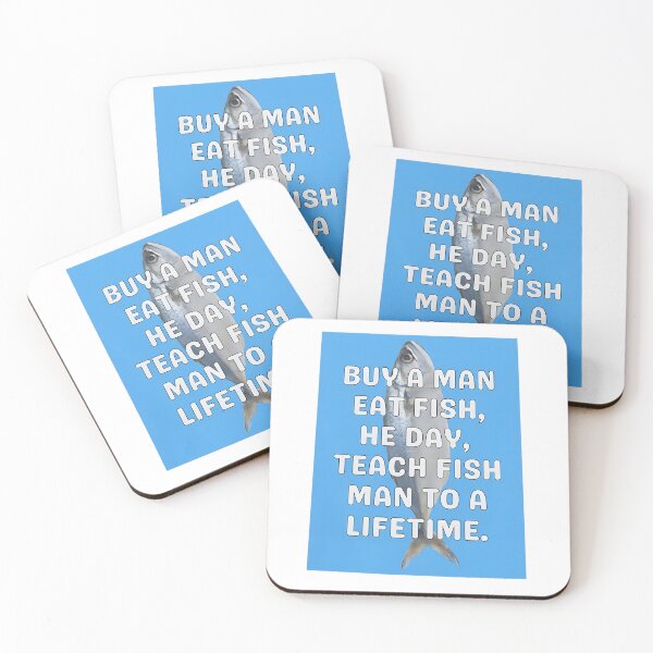 Item preview, Man Eat Fish Funny designed and sold by Sigurornerosars.