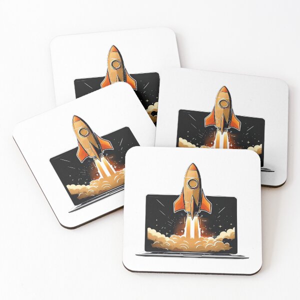 Item preview, Rocket Launch Laptop Startup Entrepreneur Online Business designed and sold by HustleHardCo.