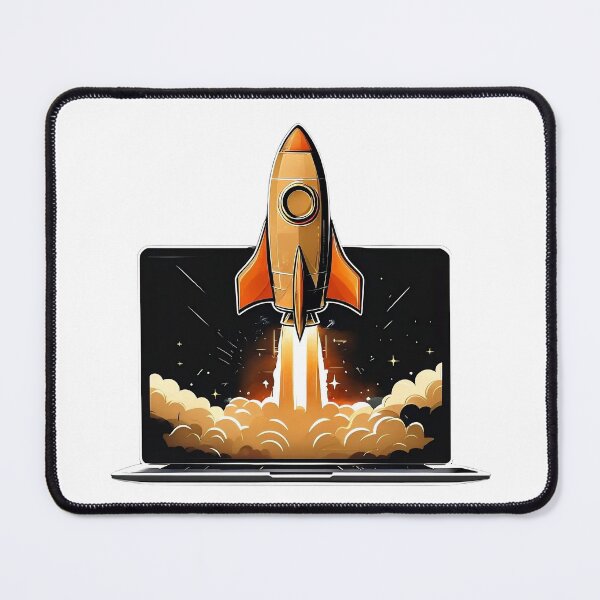 Item preview, Rocket Launch Laptop Startup Entrepreneur Online Business designed and sold by HustleHardCo.