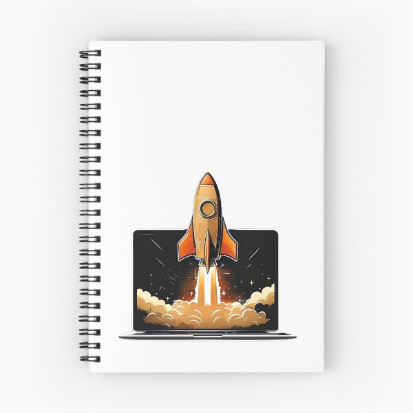 Item preview, Rocket Launch Laptop Startup Entrepreneur Online Business designed and sold by HustleHardCo.