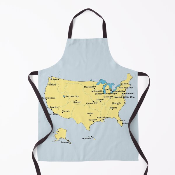 Item preview, USA Cities & Rivers Map – Bold Travel & Geography Design designed and sold by mashmosh.