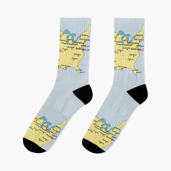 Item preview, USA Cities & Rivers Map – Bold Travel & Geography Design designed and sold by mashmosh.