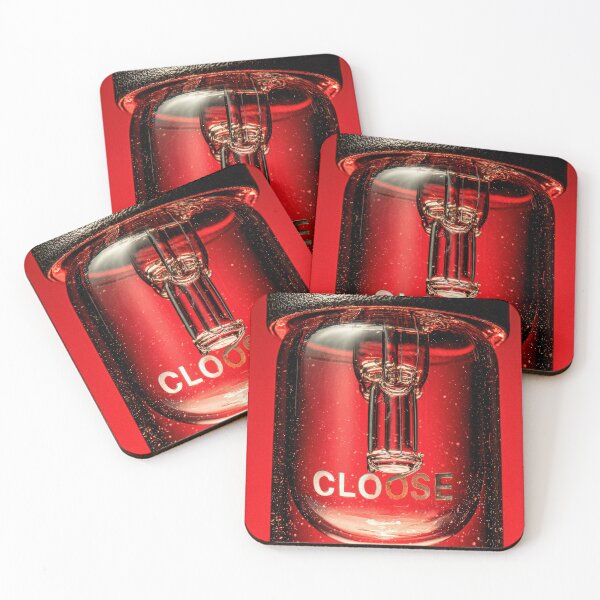 Item preview, Neon “CLOSE” Sign Inside Light Bulb – Modern Red Glow Aesthetic designed and sold by Grafititee.