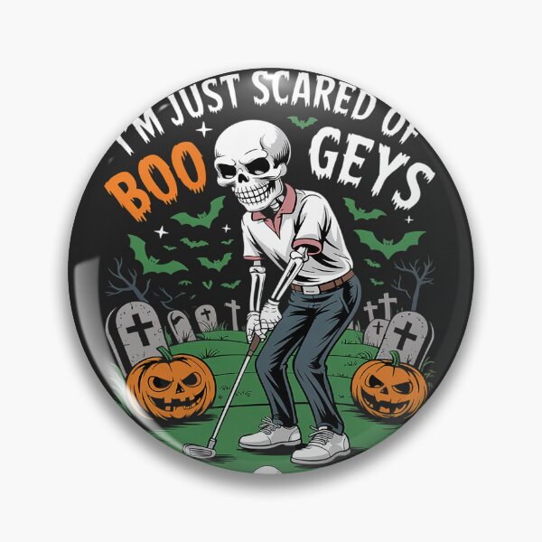 Item preview, Just Scared Of Bogeys Skeleton Golf Halloween designed and sold by LegendsArt75.