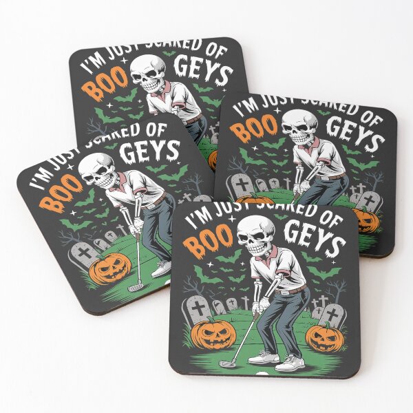 Item preview, Just Scared Of Bogeys Skeleton Golf Halloween designed and sold by LegendsArt75.