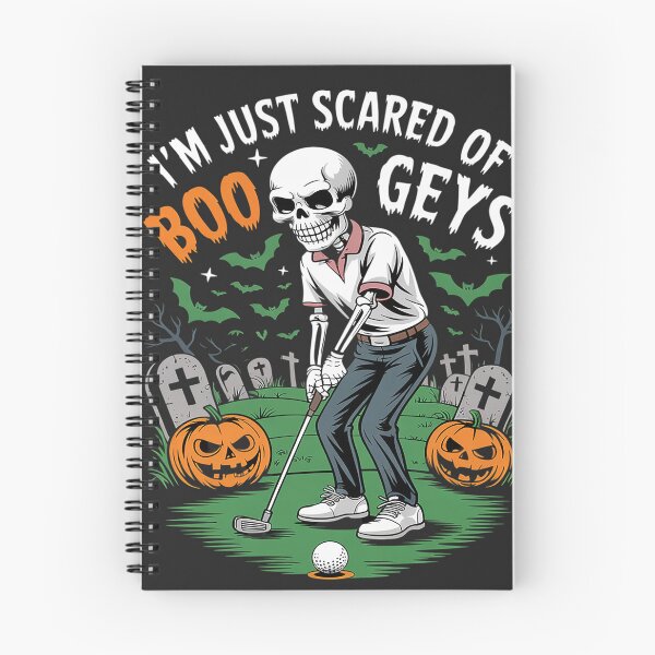 Item preview, Just Scared Of Bogeys Skeleton Golf Halloween designed and sold by LegendsArt75.