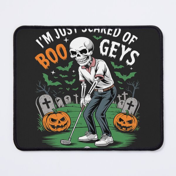 Item preview, Just Scared Of Bogeys Skeleton Golf Halloween designed and sold by LegendsArt75.
