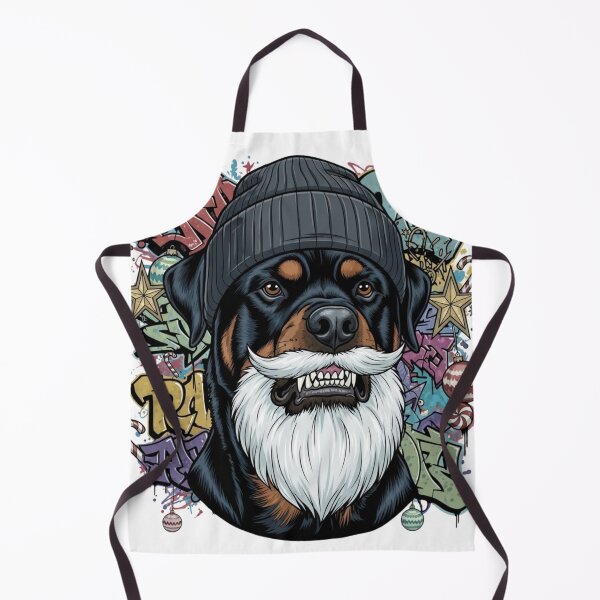 Item preview, Bad Santa Rottweiler - Urban Graffiti Christmas Street Art designed and sold by HypeHoundz.