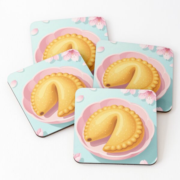 Item preview, Cute Cartoon Fortune Cookie with Cherry Blossoms designed and sold by ArtQueen777.