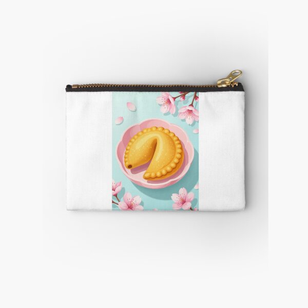 Item preview, Cute Cartoon Fortune Cookie with Cherry Blossoms designed and sold by ArtQueen777.