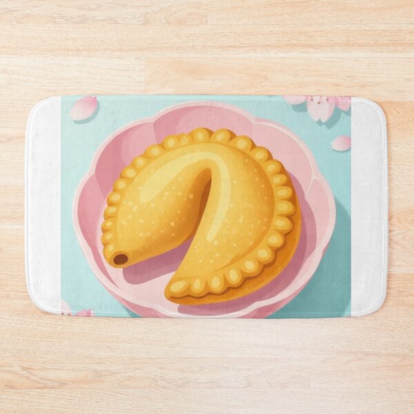 Item preview, Cute Cartoon Fortune Cookie with Cherry Blossoms designed and sold by ArtQueen777.