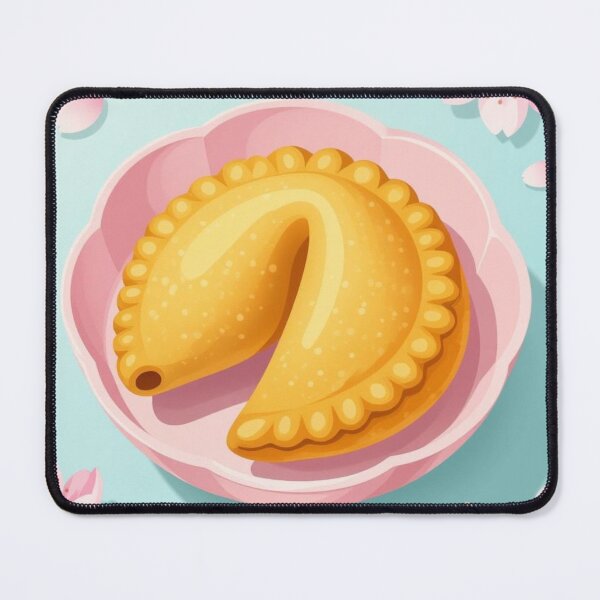 Item preview, Cute Cartoon Fortune Cookie with Cherry Blossoms designed and sold by ArtQueen777.