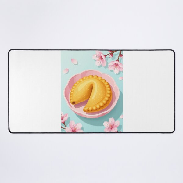 Item preview, Cute Cartoon Fortune Cookie with Cherry Blossoms designed and sold by ArtQueen777.