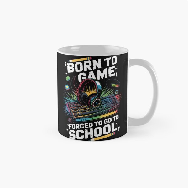 Item preview, Born To Game Forced To Go To School Funny Back To School Boy designed and sold by LeanneSandra.
